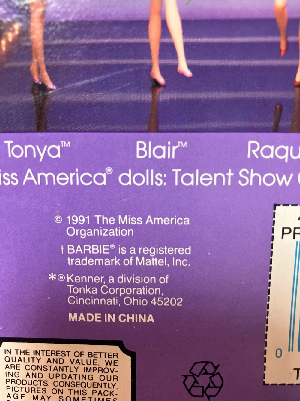 Barbie Miss America Doll in Pink and Purple Gown